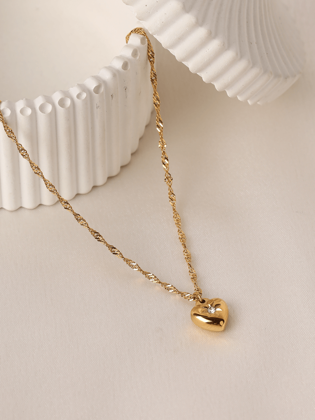 Small Heart Cz Pendent