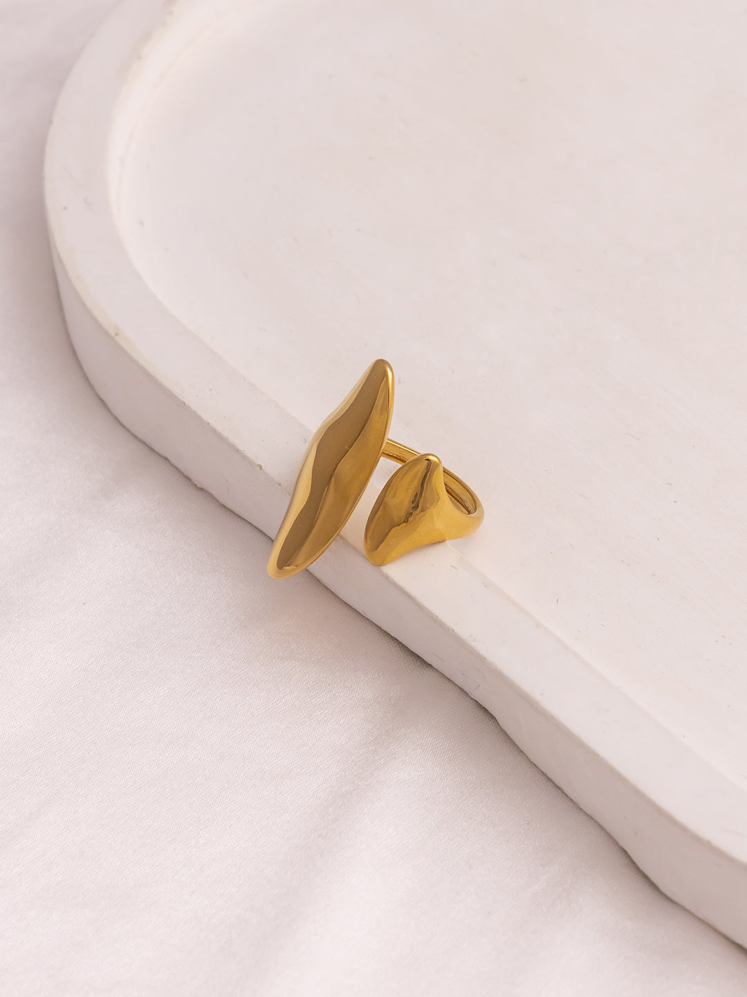 Irregular Adjustable Gold Ring