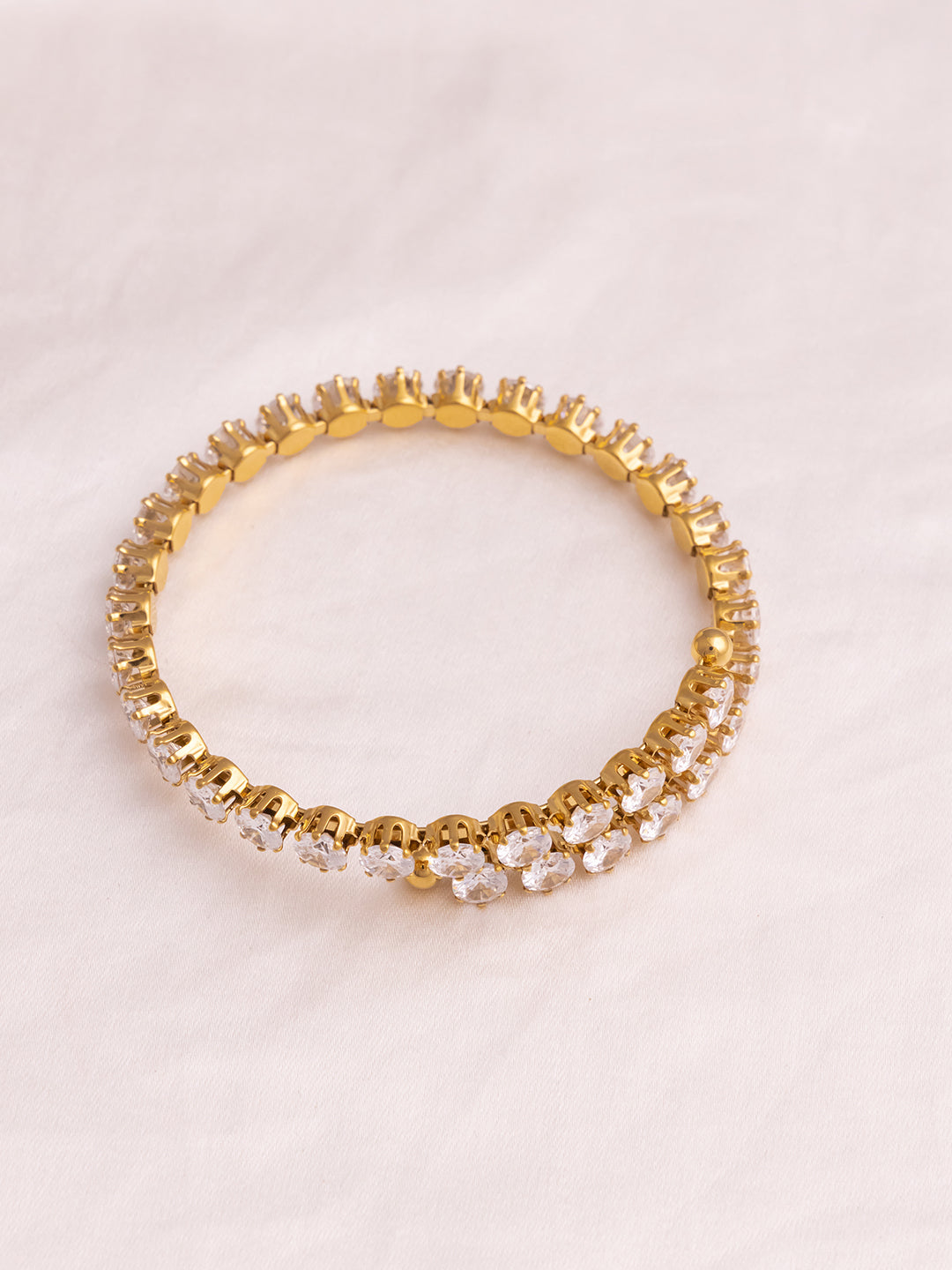 Chunky Adjustable Cz Bracelet