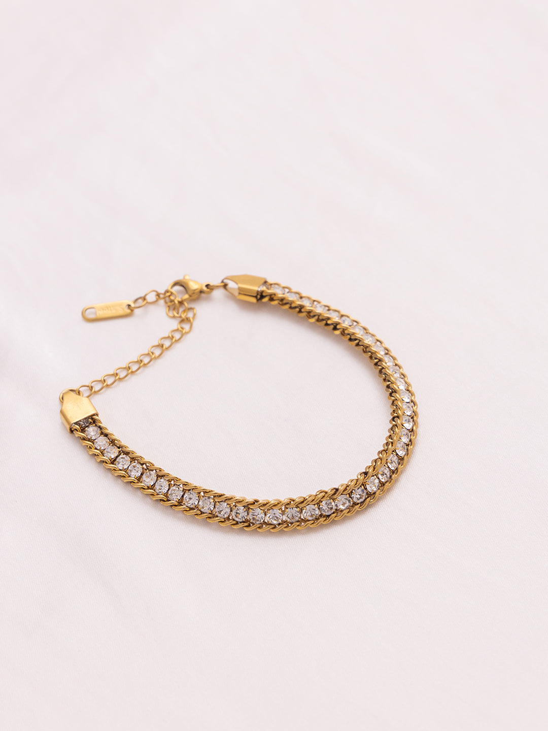 Diamond Gold Chain Bracelet