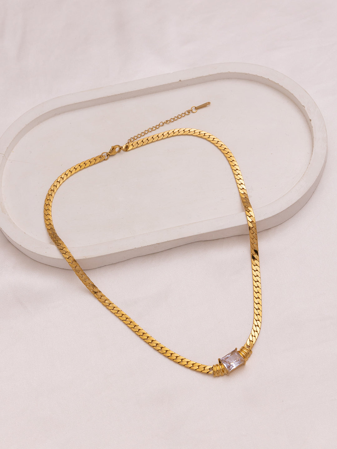 Chunky Cz Choker Chain