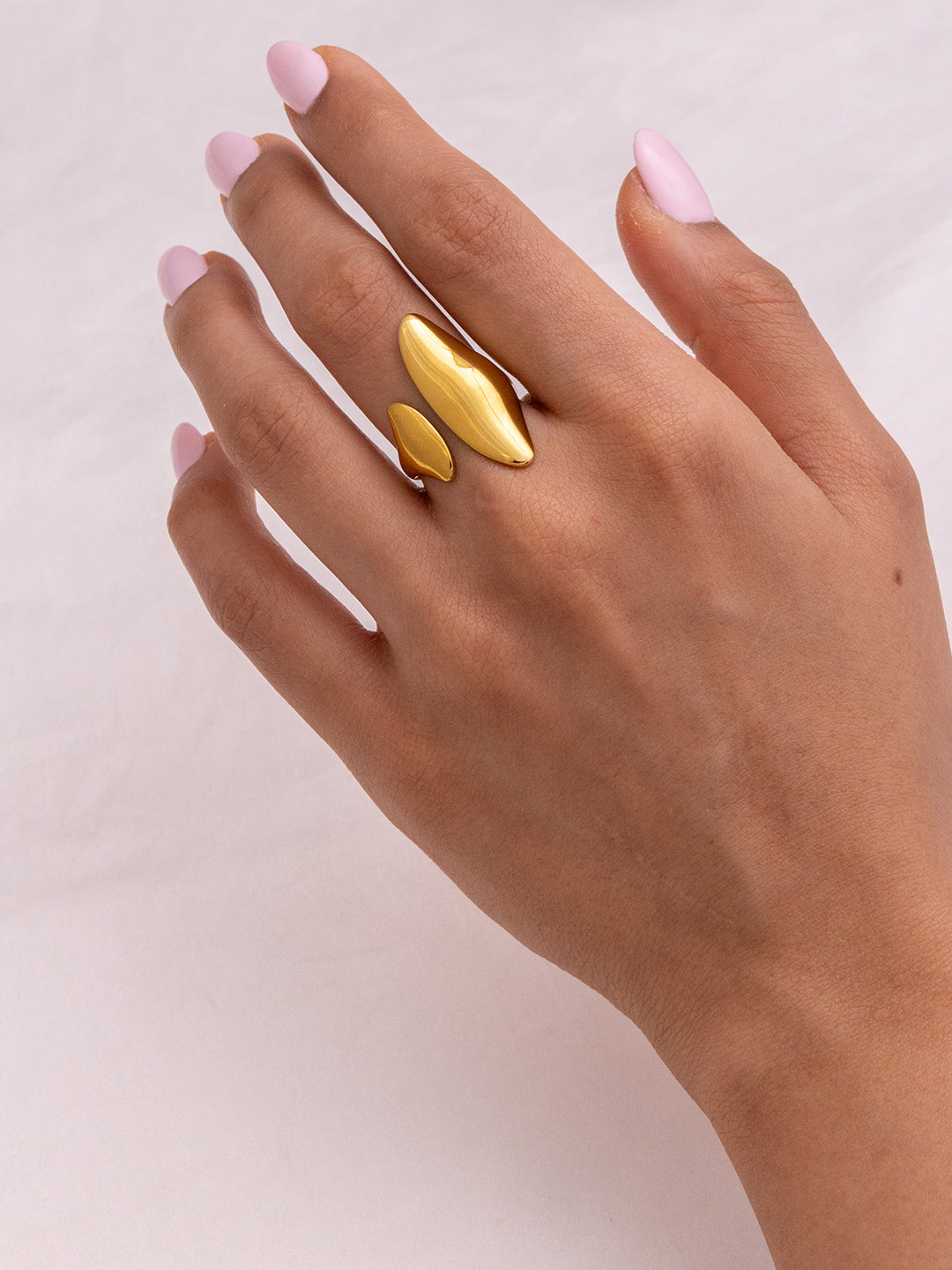 Irregular Adjustable Gold Ring