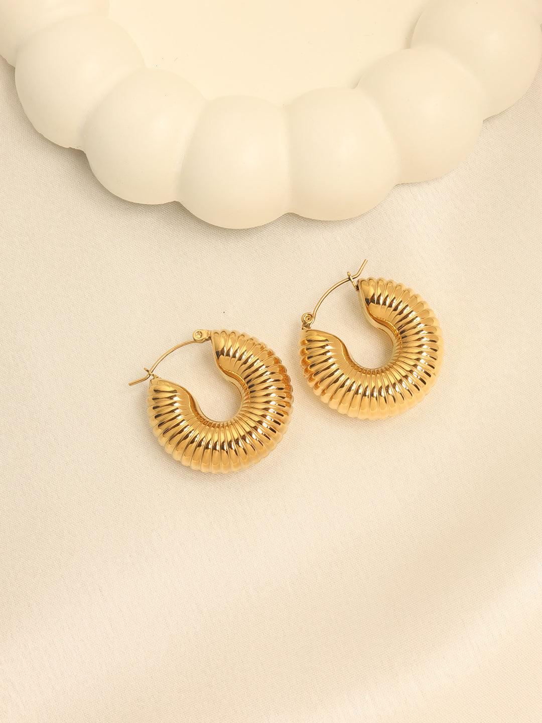 Spring Gold Hoops