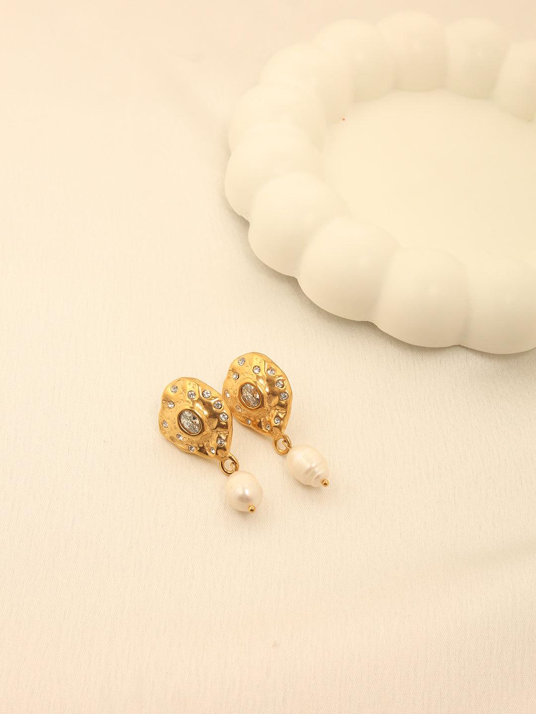 Coral Cz Earrings