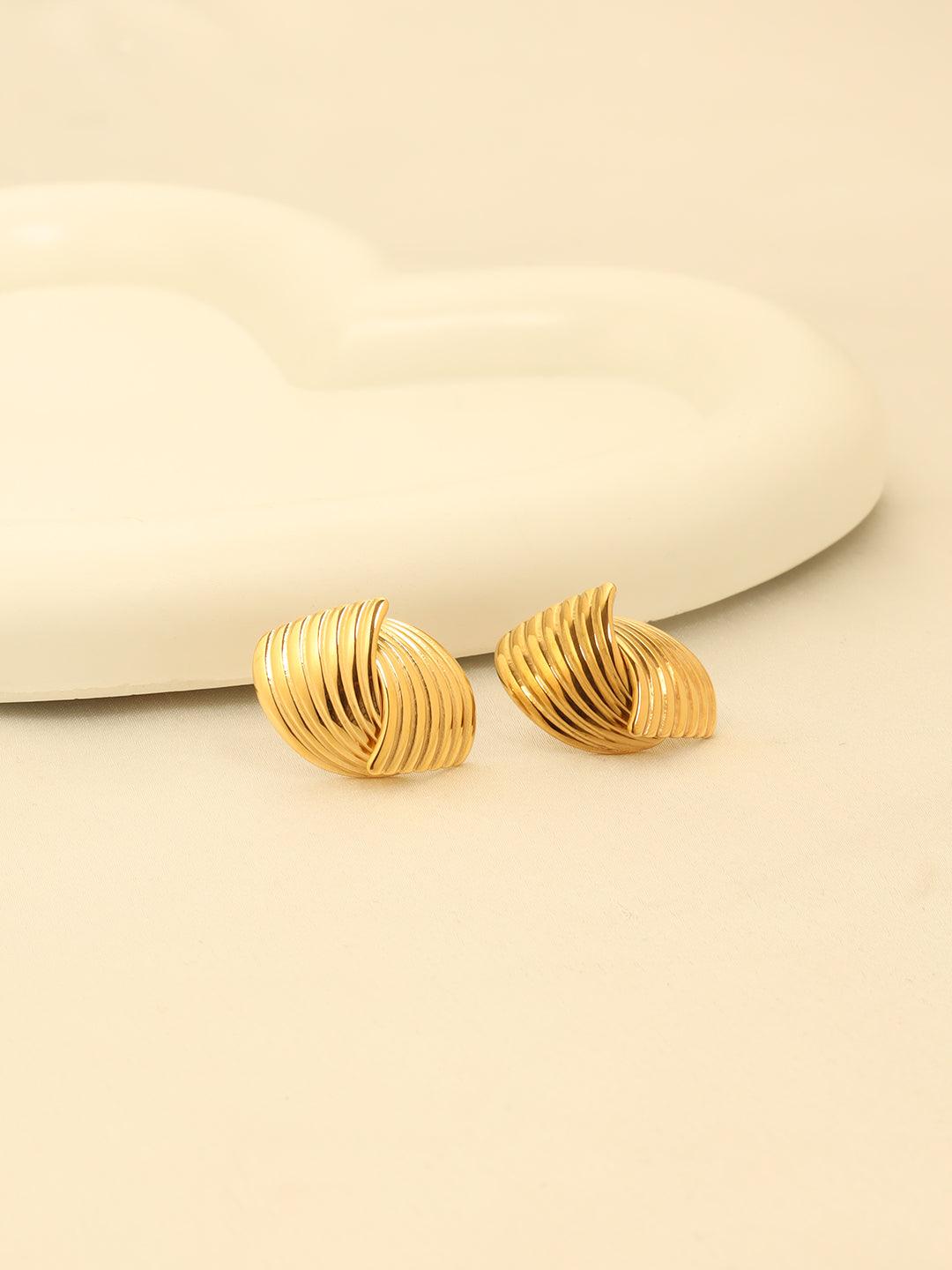 Stripes Cross Earrings