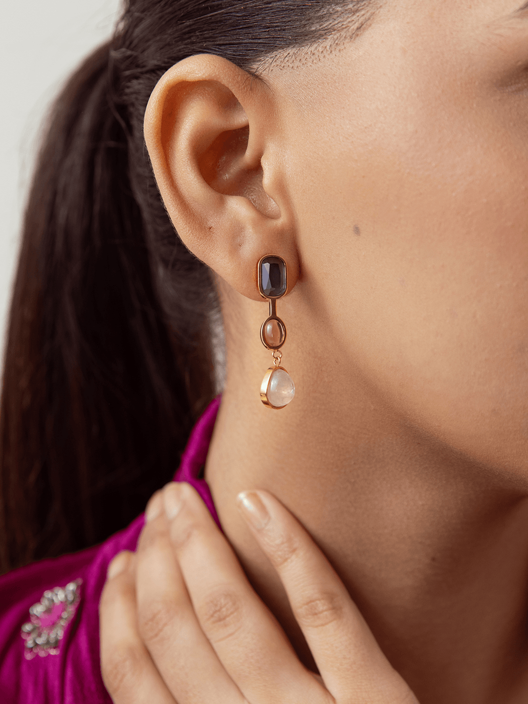 Multi Colour Drop Earrings