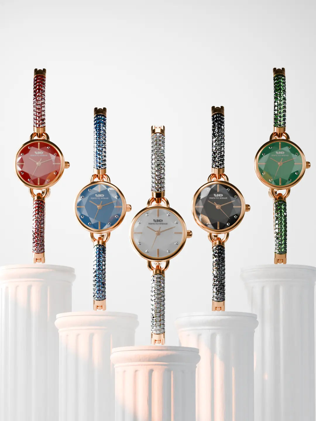 Crystal Slider Watch - Blue