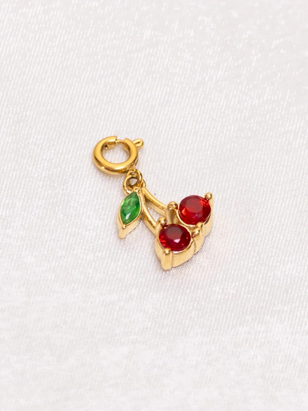 Studded Cherry Charm