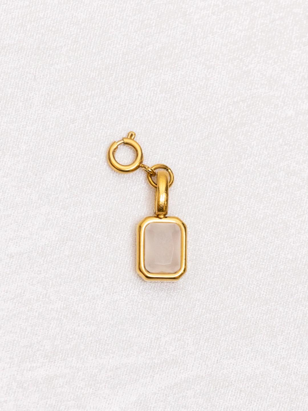 White Stone Charm