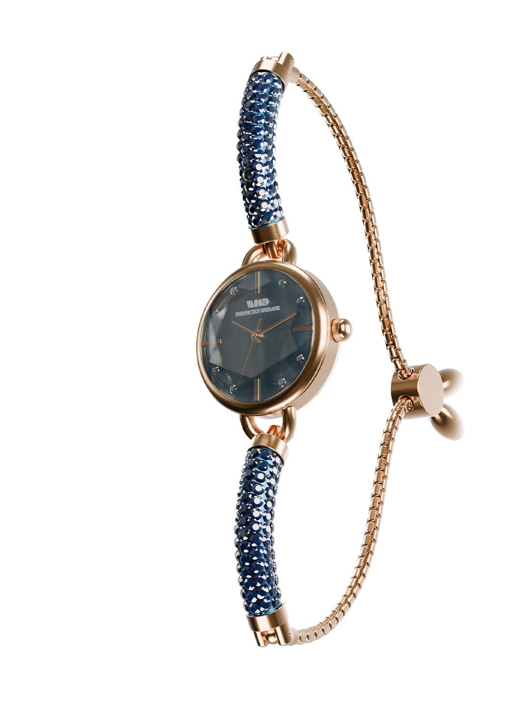 Crystal Slider Watch - Blue