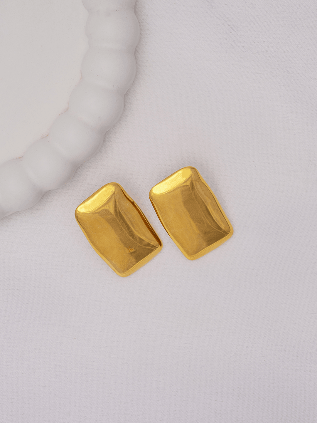 Rectangle Studs Gold
