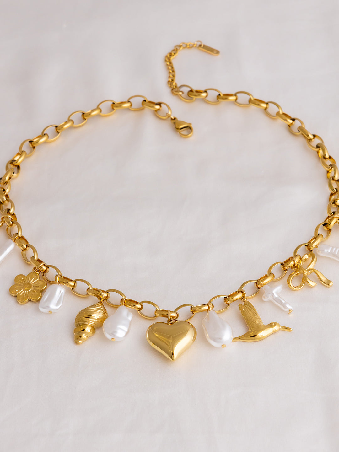 Water Pearl Charms Necklace
