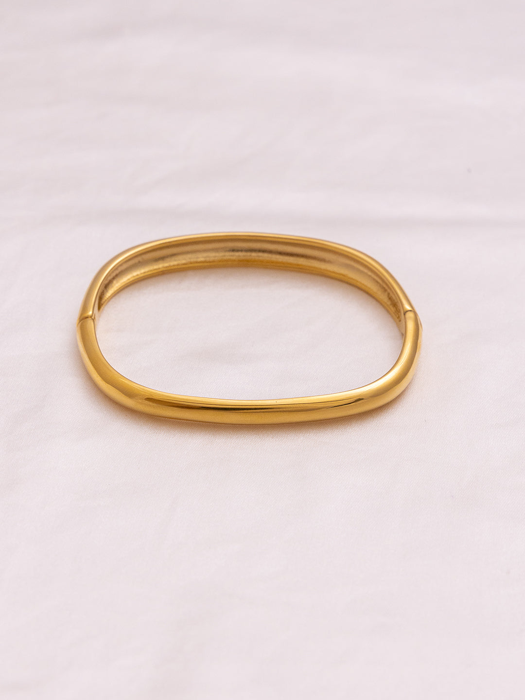 Rectangle Gold Bangle