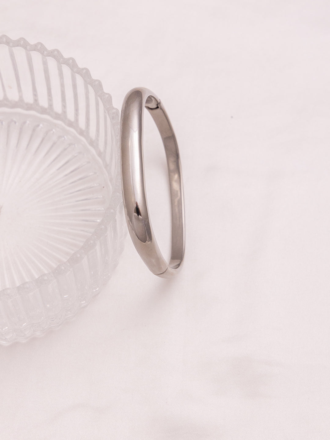Rectangle Silver Bangle