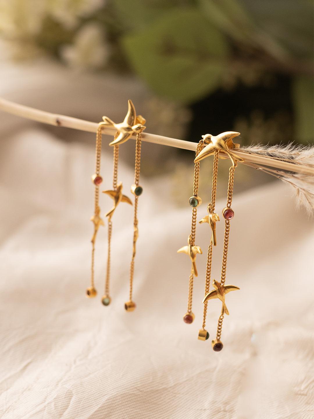 Chain Bird Earring - Perfectly Average