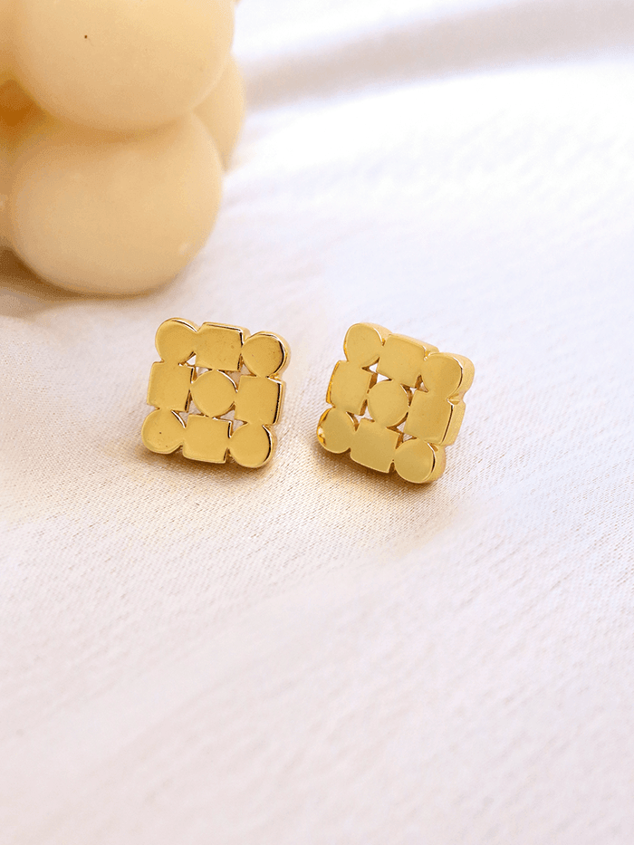 Circle Square Studs - Perfectly Average