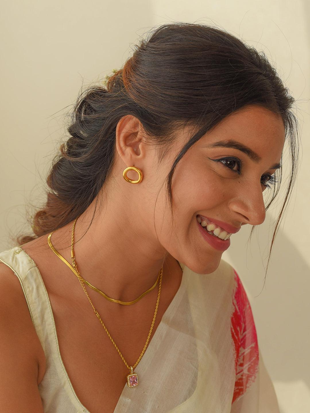Circle Stud Earrings - Perfectly Average