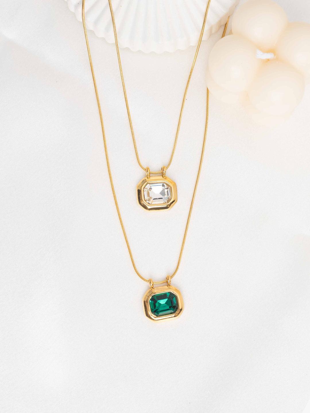 Clear Pendant Necklace - Perfectly Average