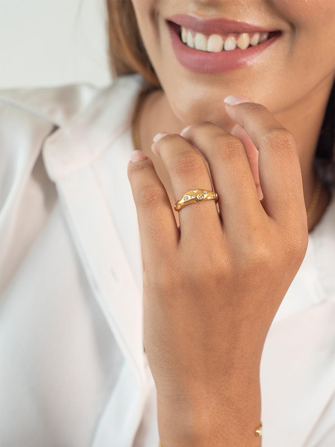 CZ Studded Ring - Perfectly Average