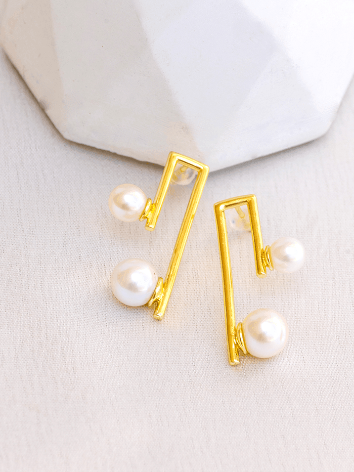 Arc Pearl Studs main image 1