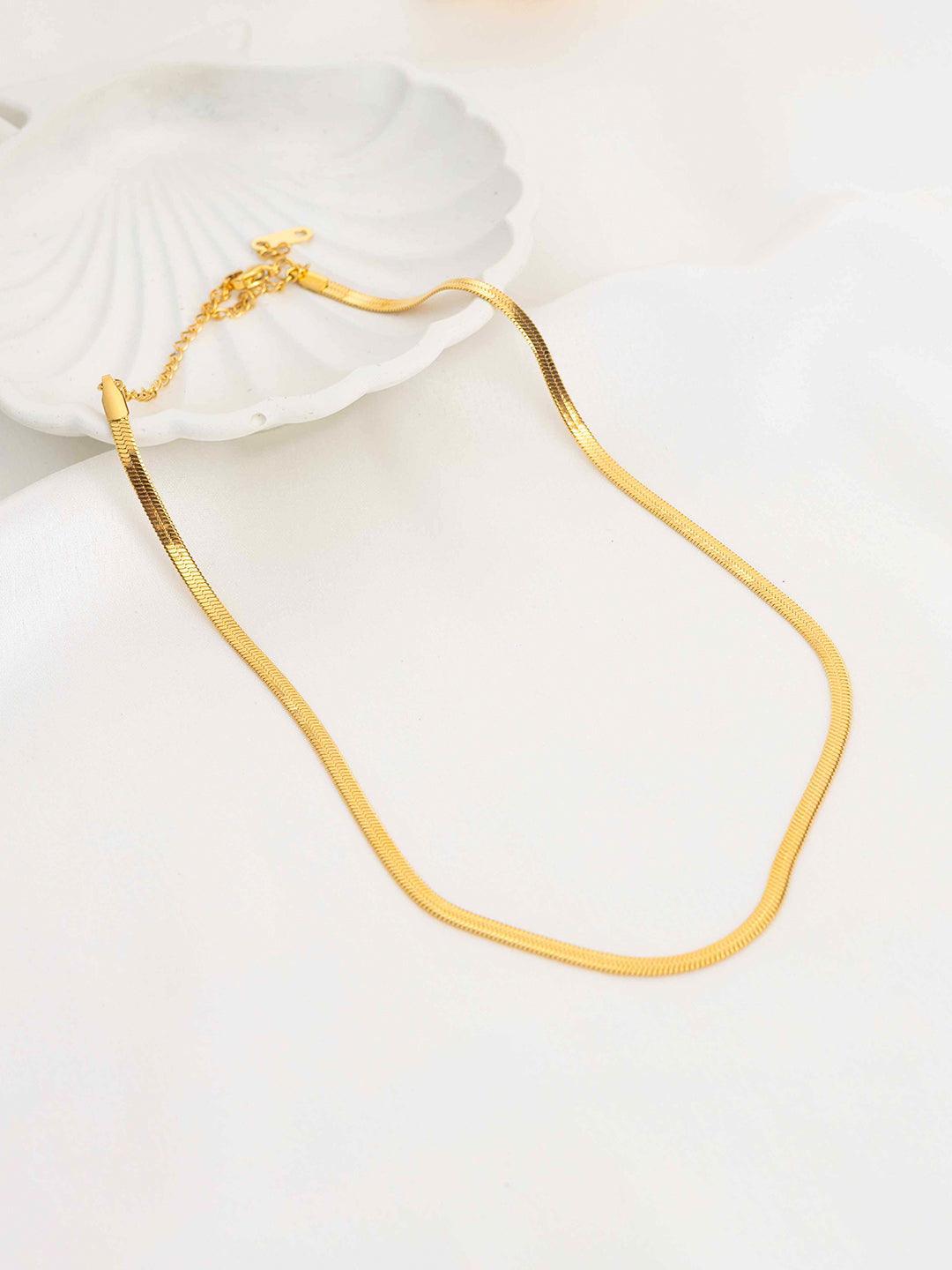 Herringbone Chain Necklace - Perfectly Average