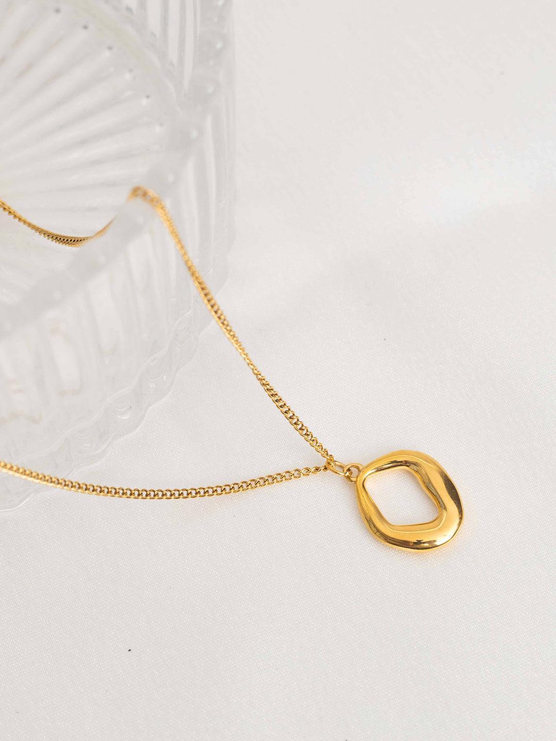 Irregular Circle Pendant Necklace - Perfectly Average