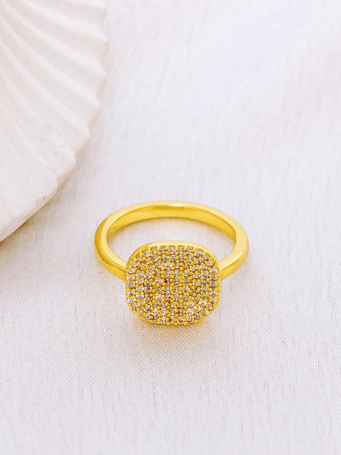 Pave Signet Diamond Ring - Perfectly Average