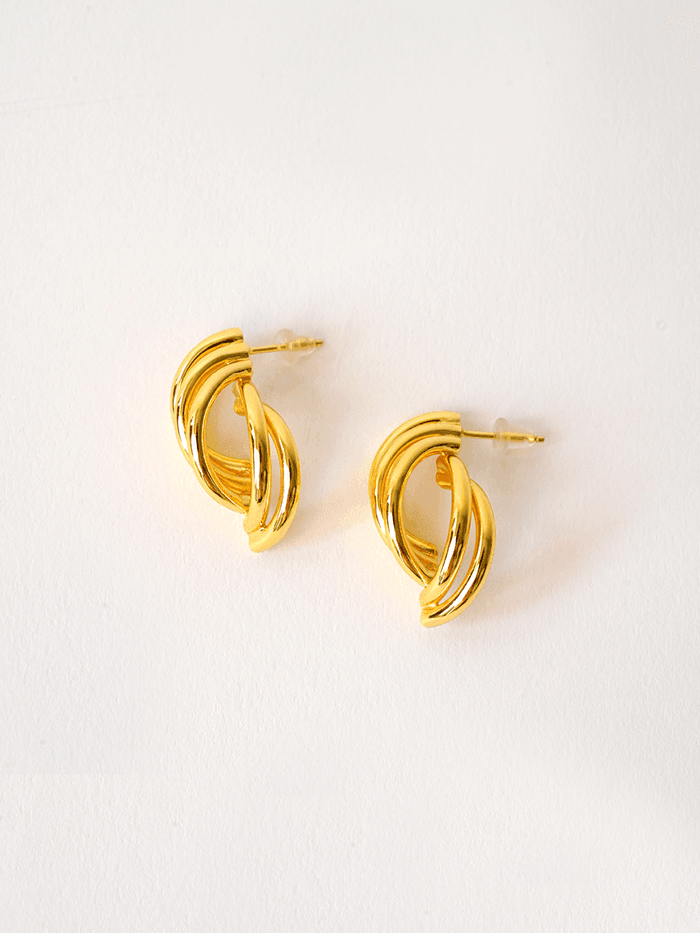 Spiral Gold Earrings - Perfectly Average