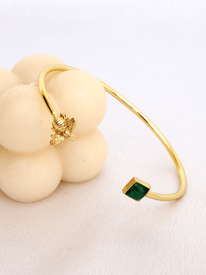 Studded Bee Cuff Bracelet - Perfectly Average