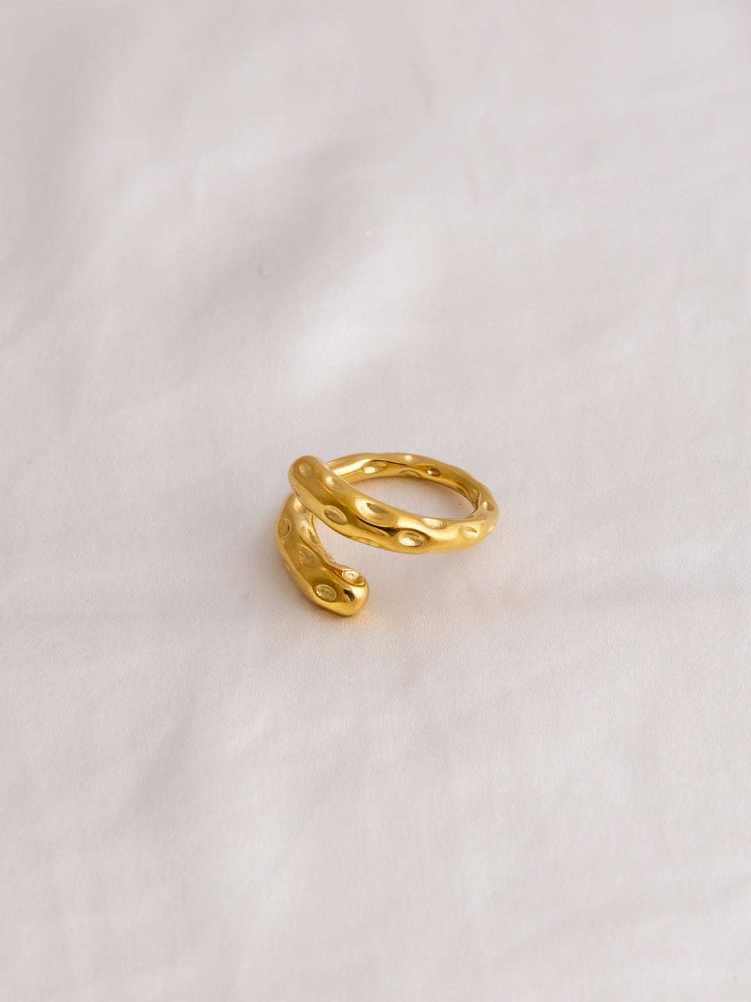 Textured Spiral Ring