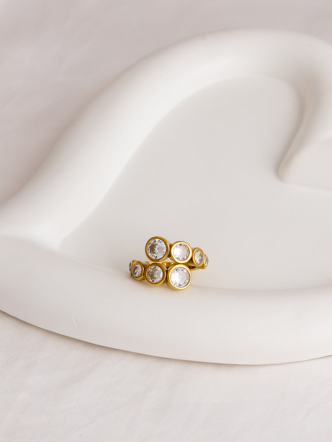 Chunky Cz Circular Ring