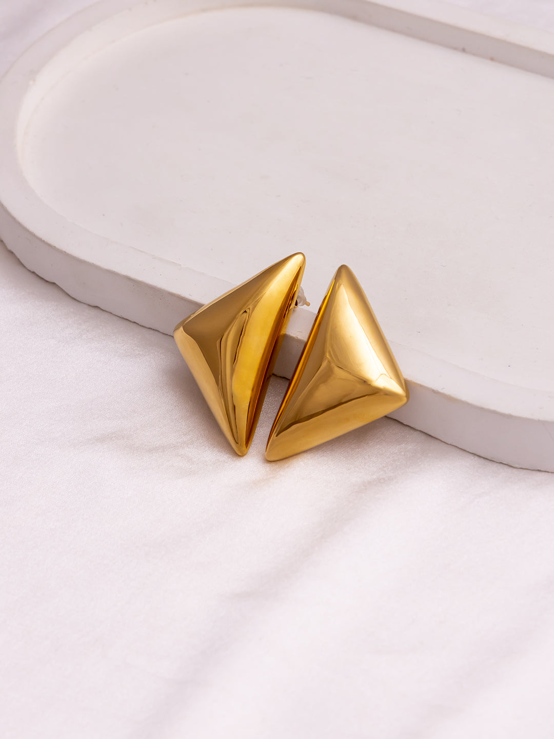 Triangle Gold Studs
