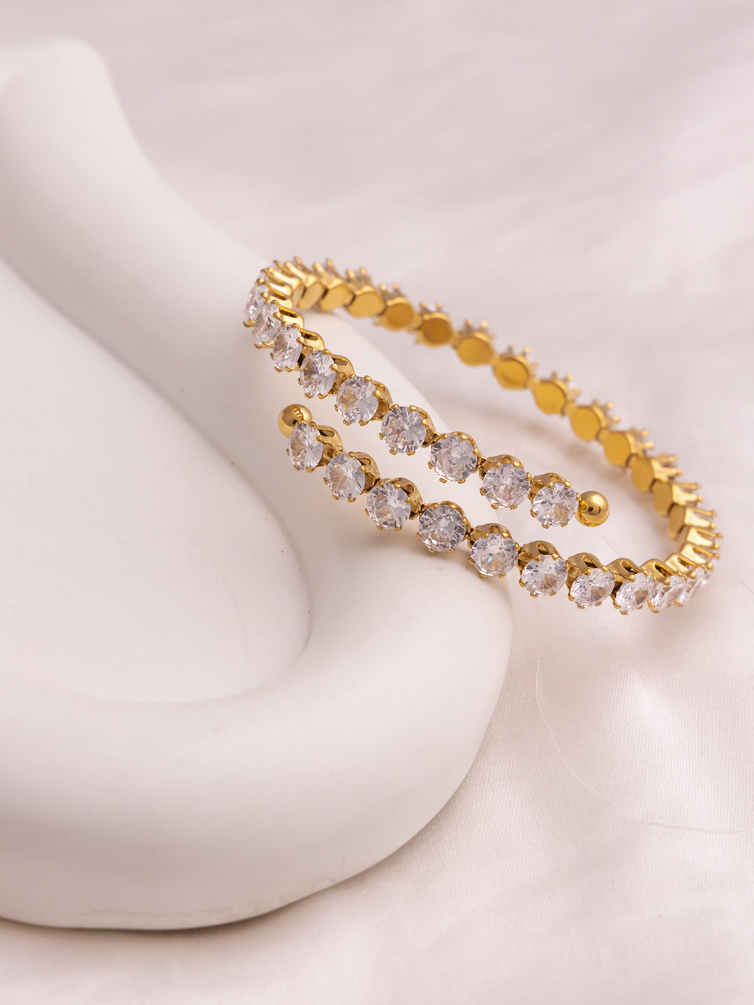 Chunky Adjustable Cz Bracelet