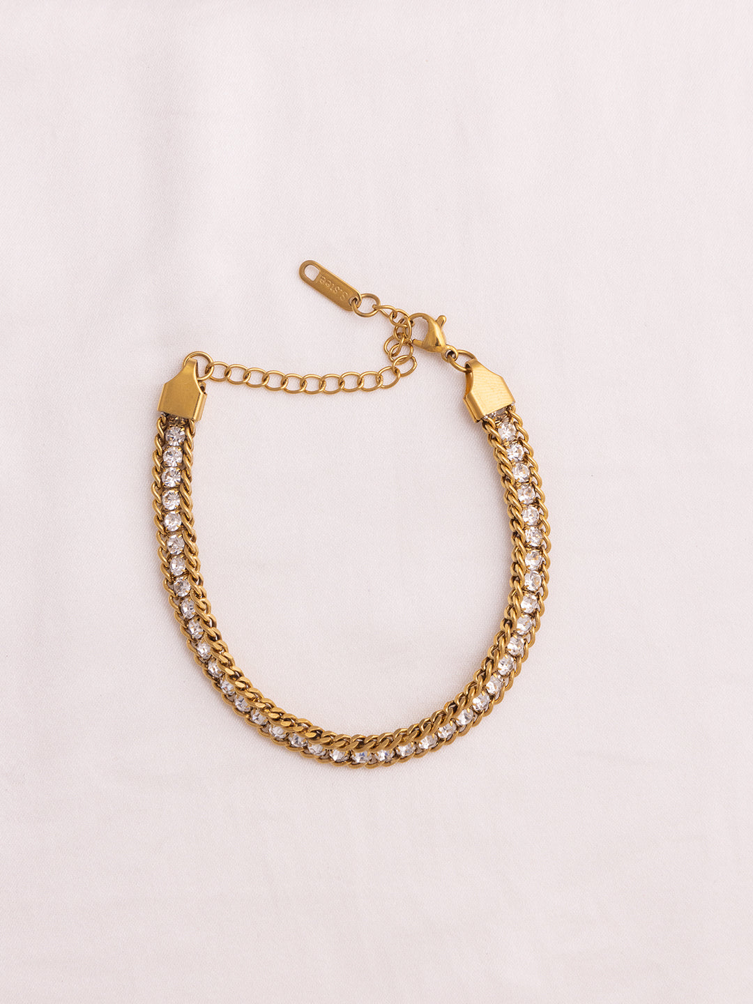 Diamond Gold Chain Bracelet