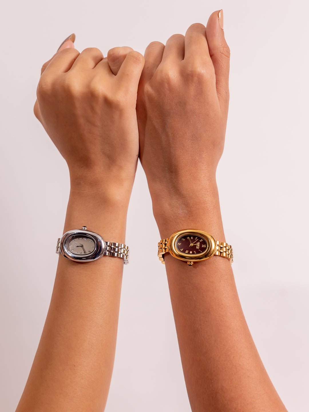 Soulmate Oval Duo – Gold & Silver Watch Set