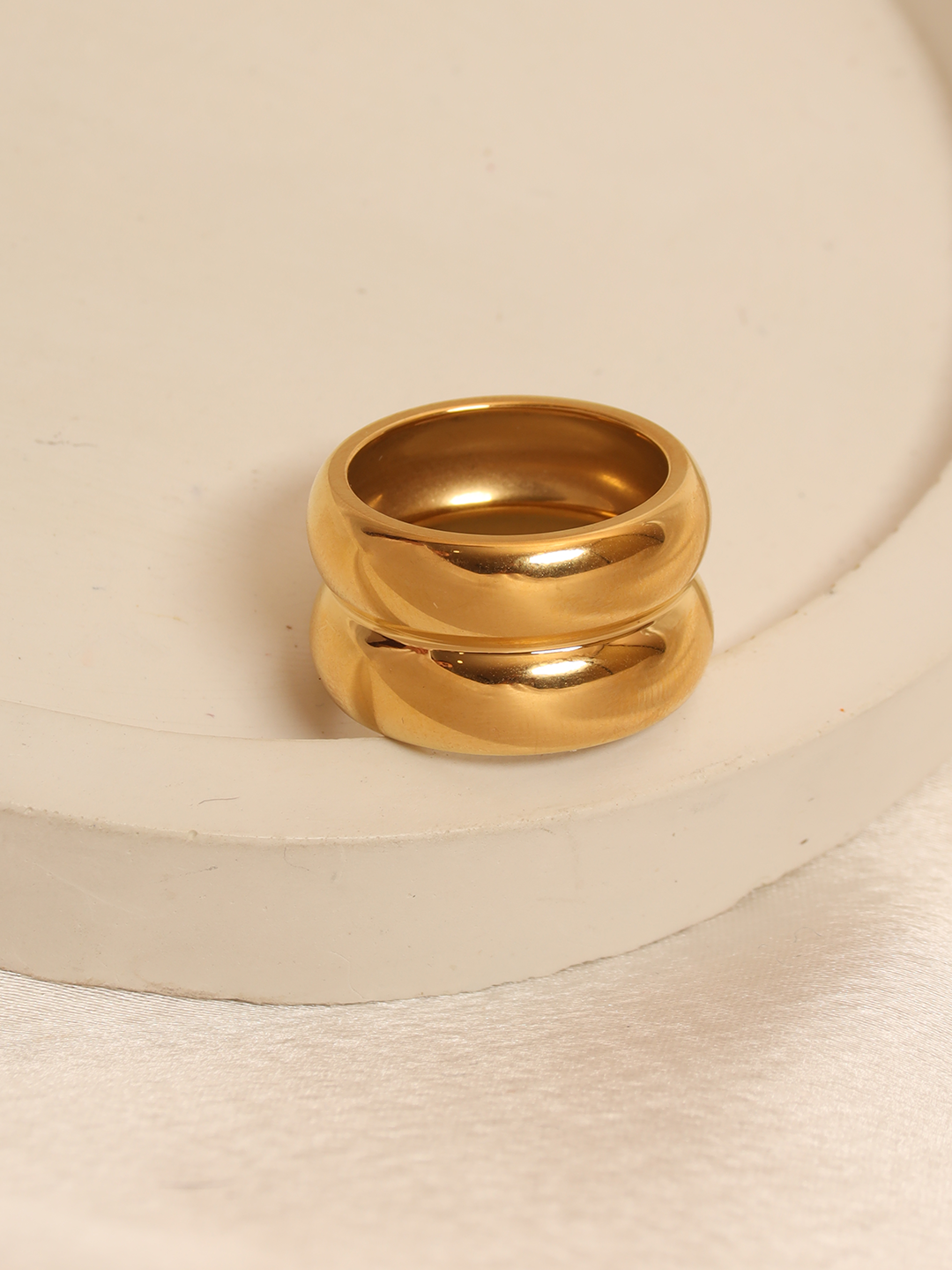 Dual Bold Stack Ring