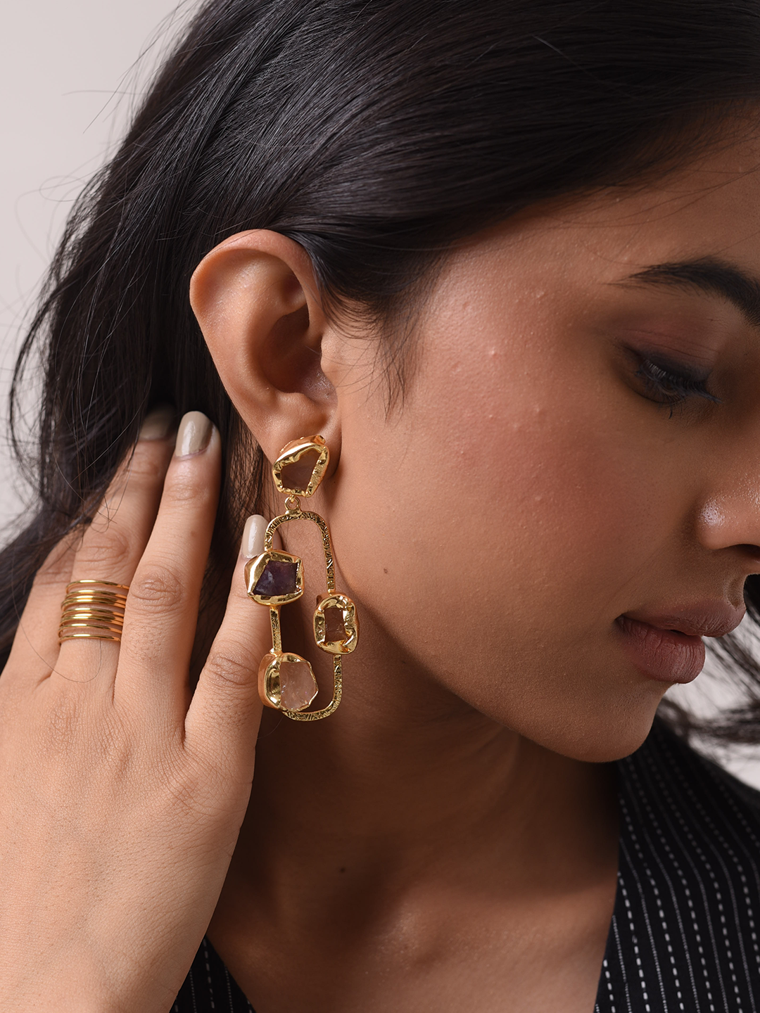 Baanu Rectangle Earrings