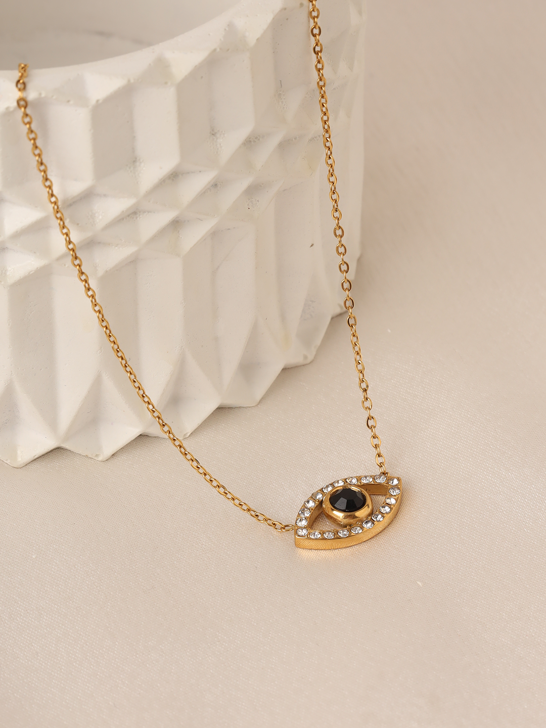 Delicate Evil Eye Pendent