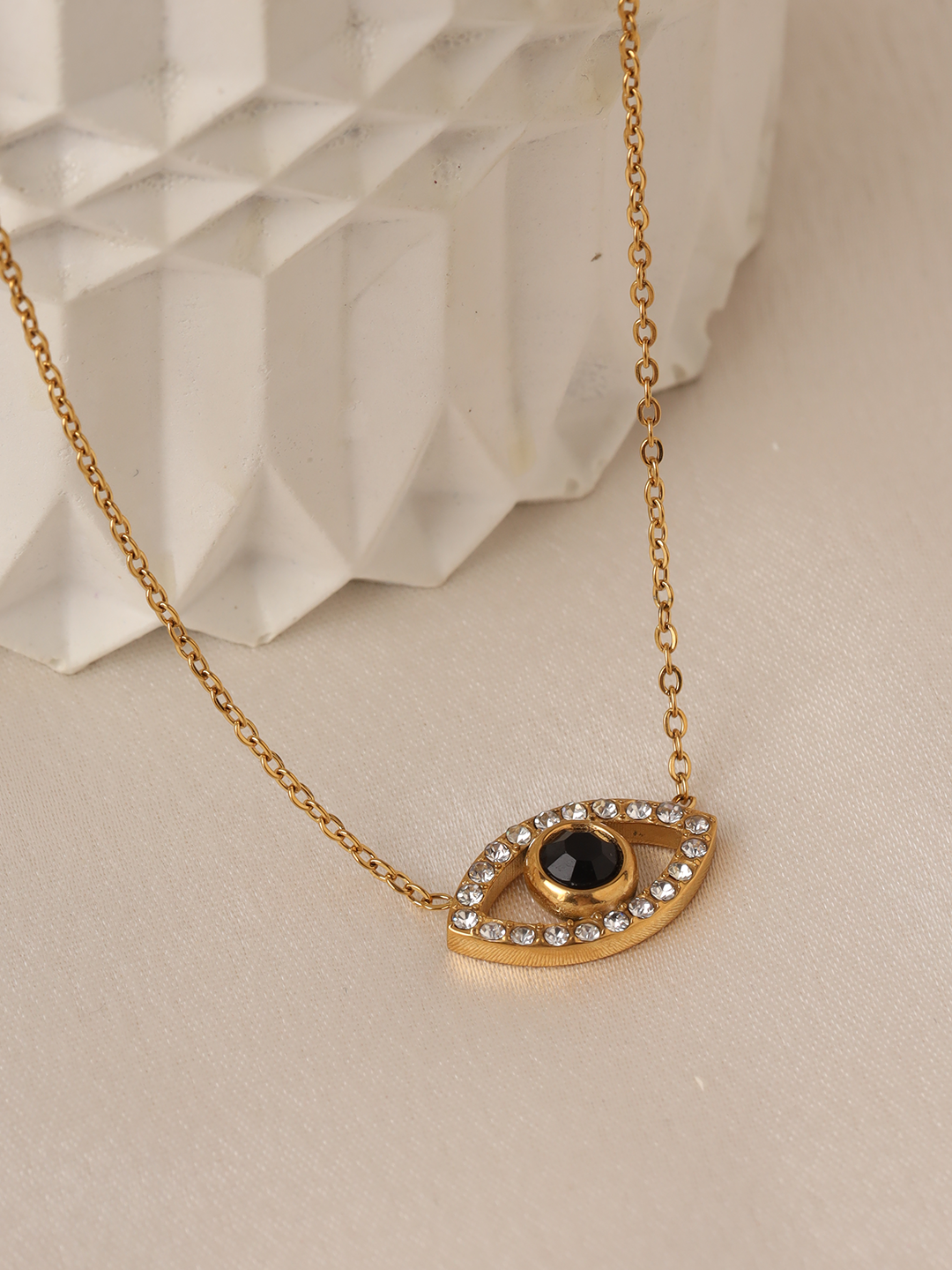 Delicate Evil Eye Pendent