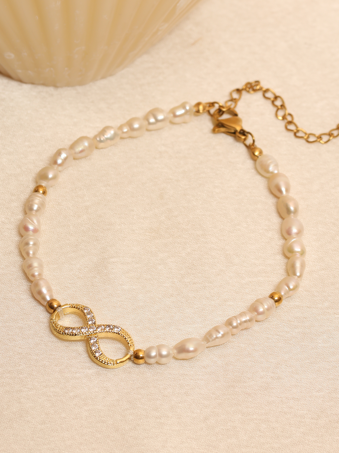 Infinity Pearl Bracelet