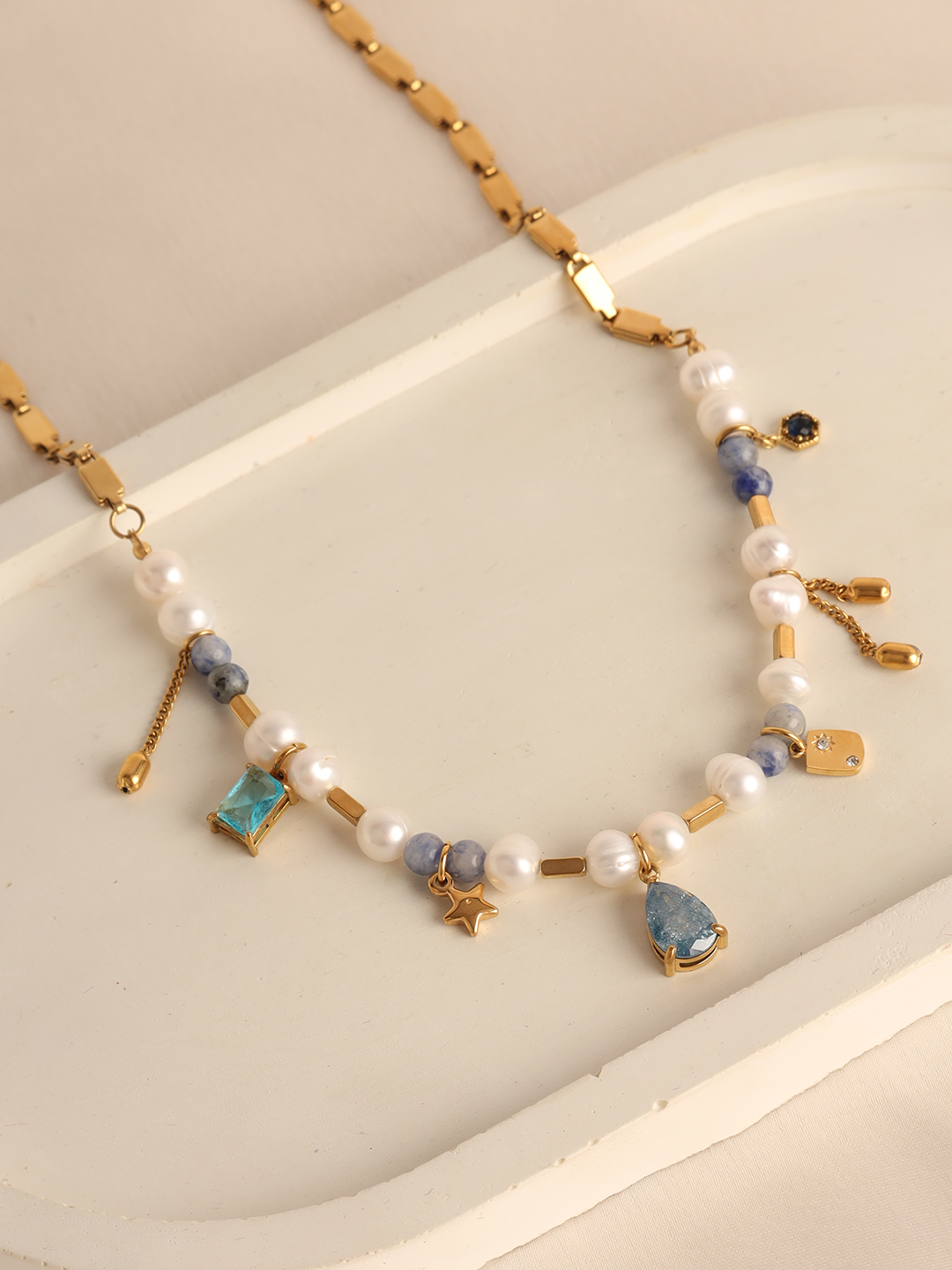 Mix And Match Natural Stones Choker