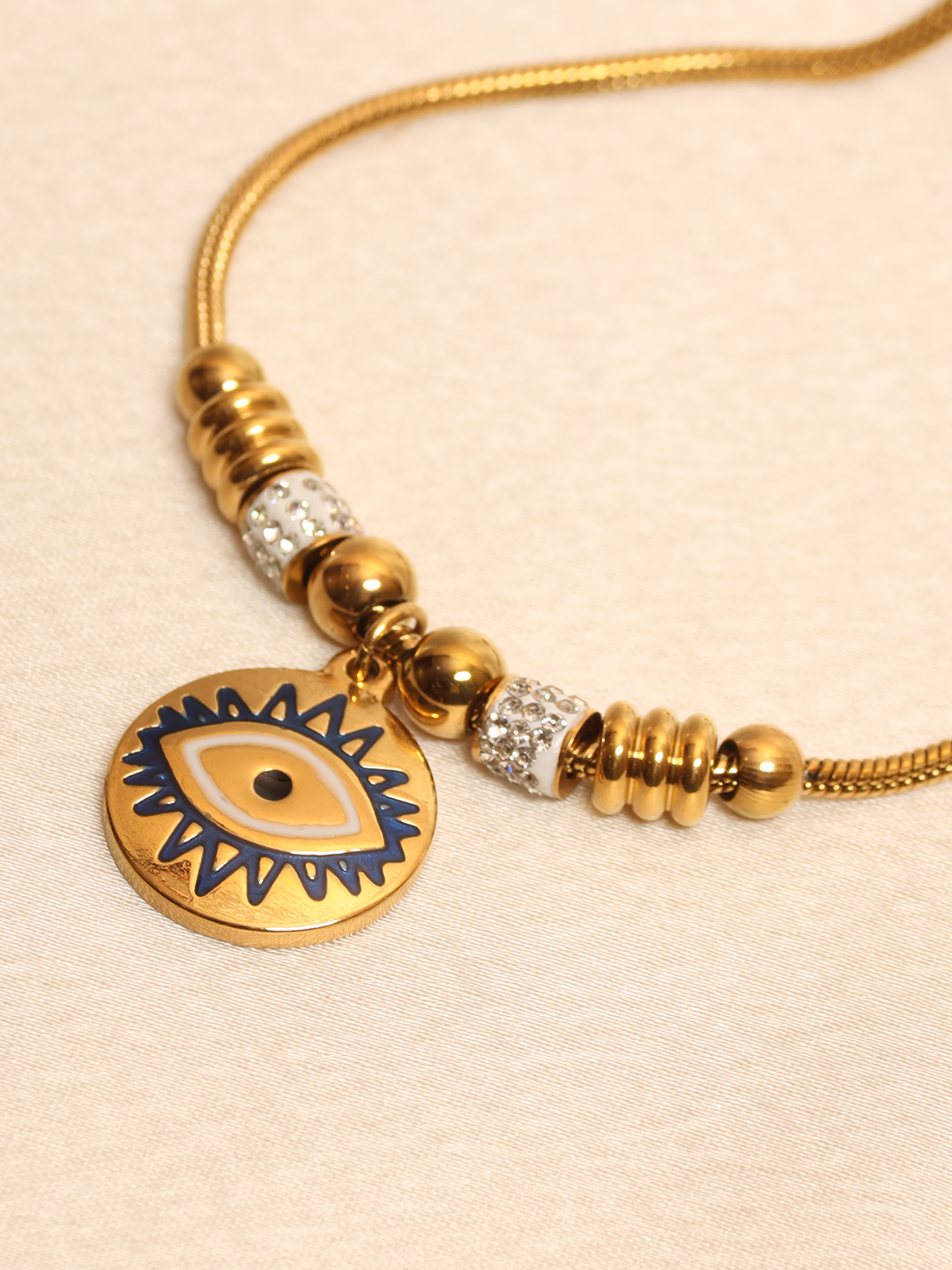 Blue Evil Eye Charm Slider