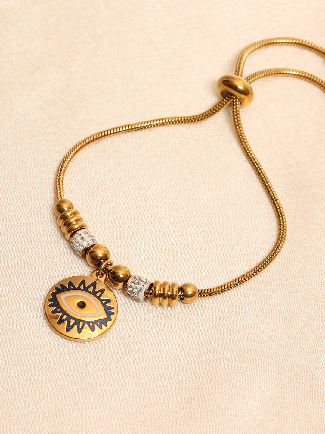 Blue Evil Eye Charm Slider