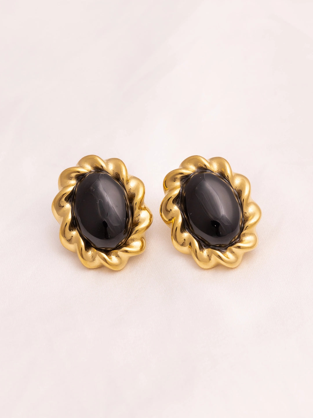 Victorian Onyx Studs