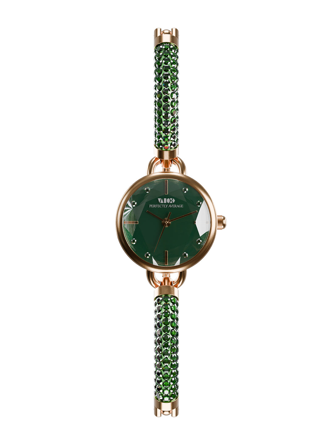 Crystal Slider Watch Green