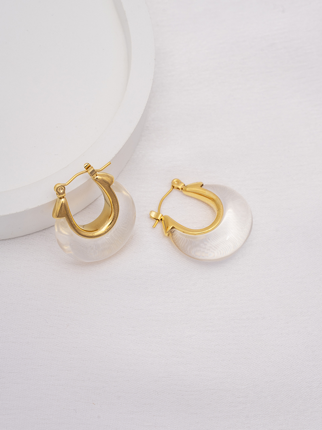 Clear Resin Hoops Small