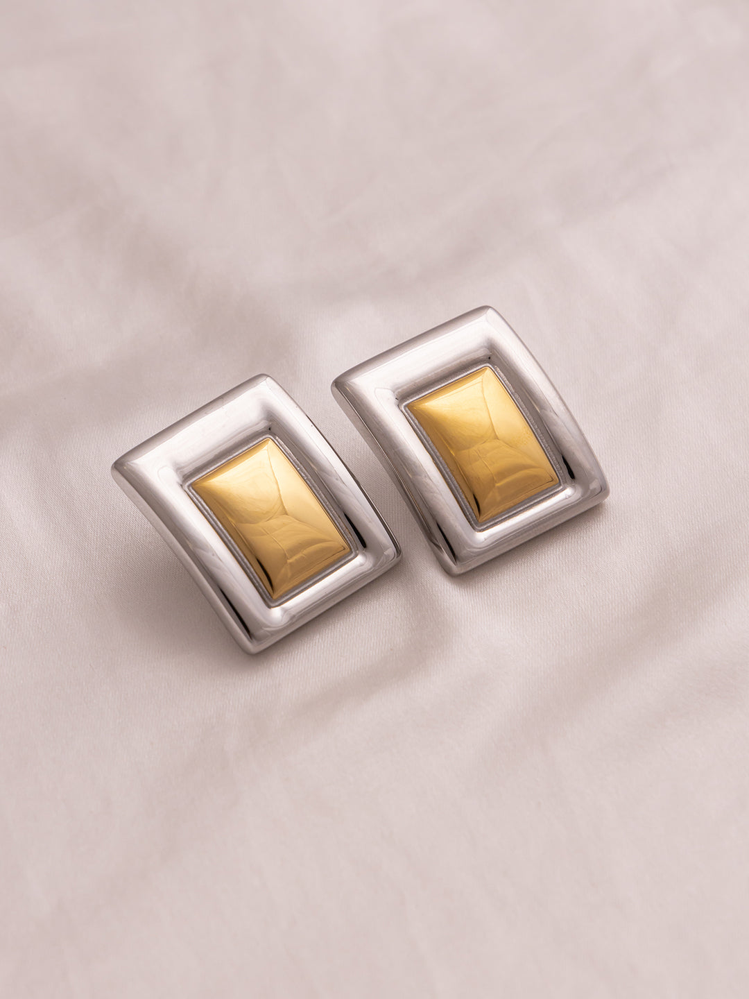 Large Mix Metal Rectangle Studs