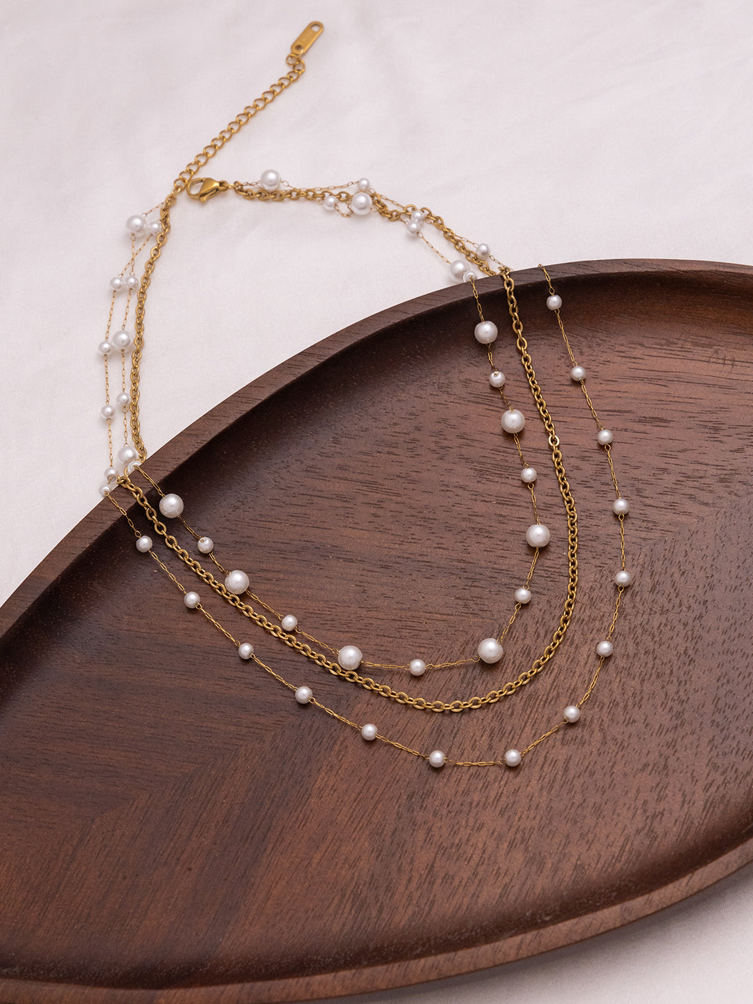 3 Layer Pearl Necklace
