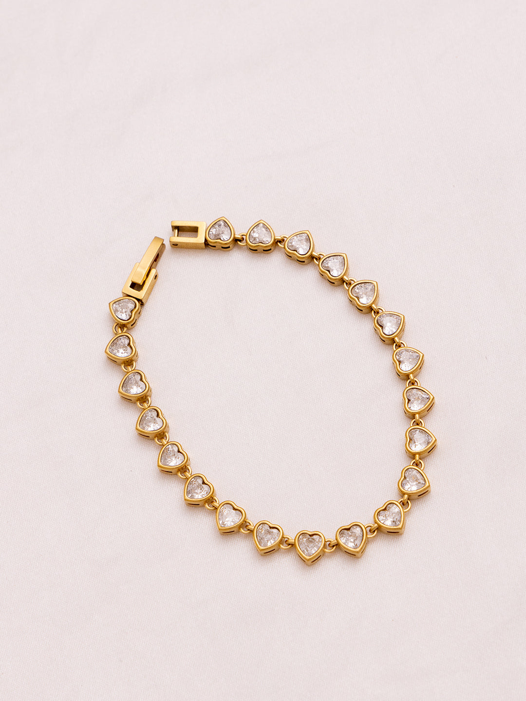 Heart Tennis Bracelet