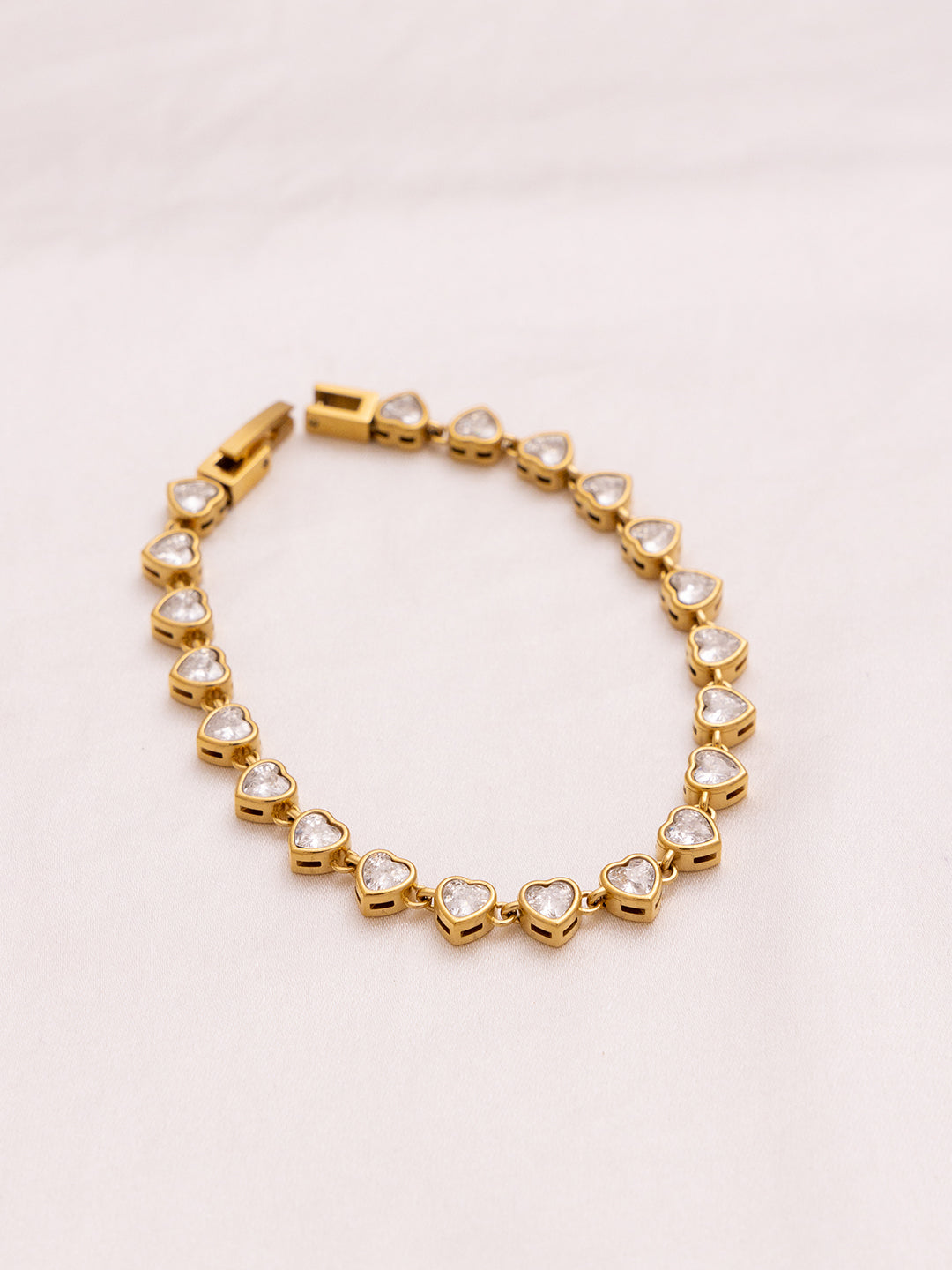 Heart Tennis Bracelet